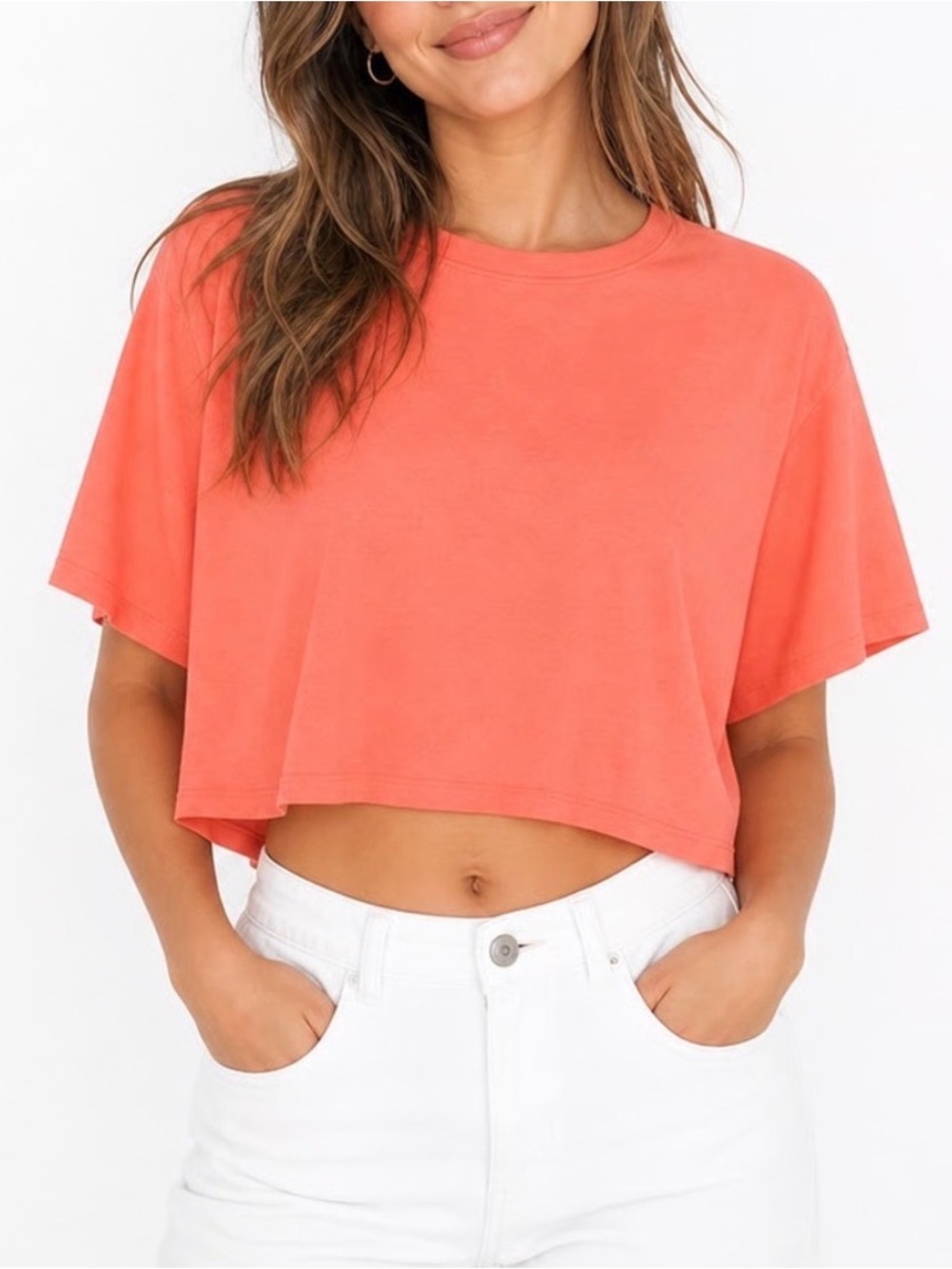 NWT Nike One Relaxed Dri-FIT Cropped Short-Sleeve Top XXL Magic Ember HJ1065-814